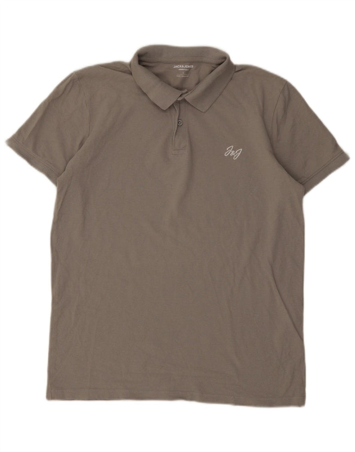 Jack & Jones Polo Homme Large Gris Coton