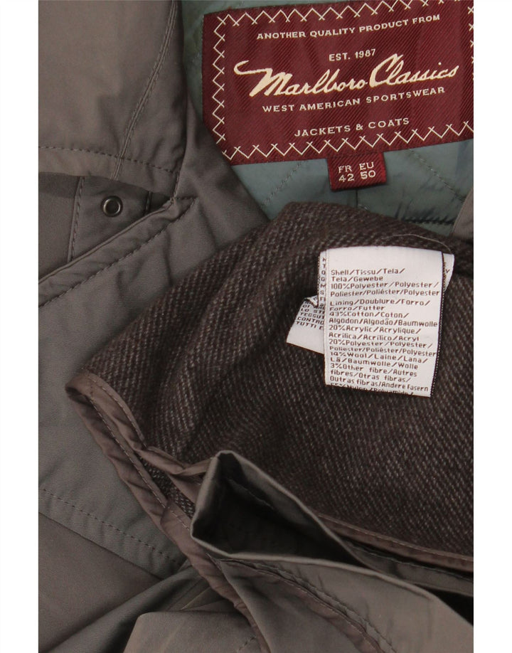 Marlboro Classics Trench-Coat Femme EU 50 Grand Gris Polyester