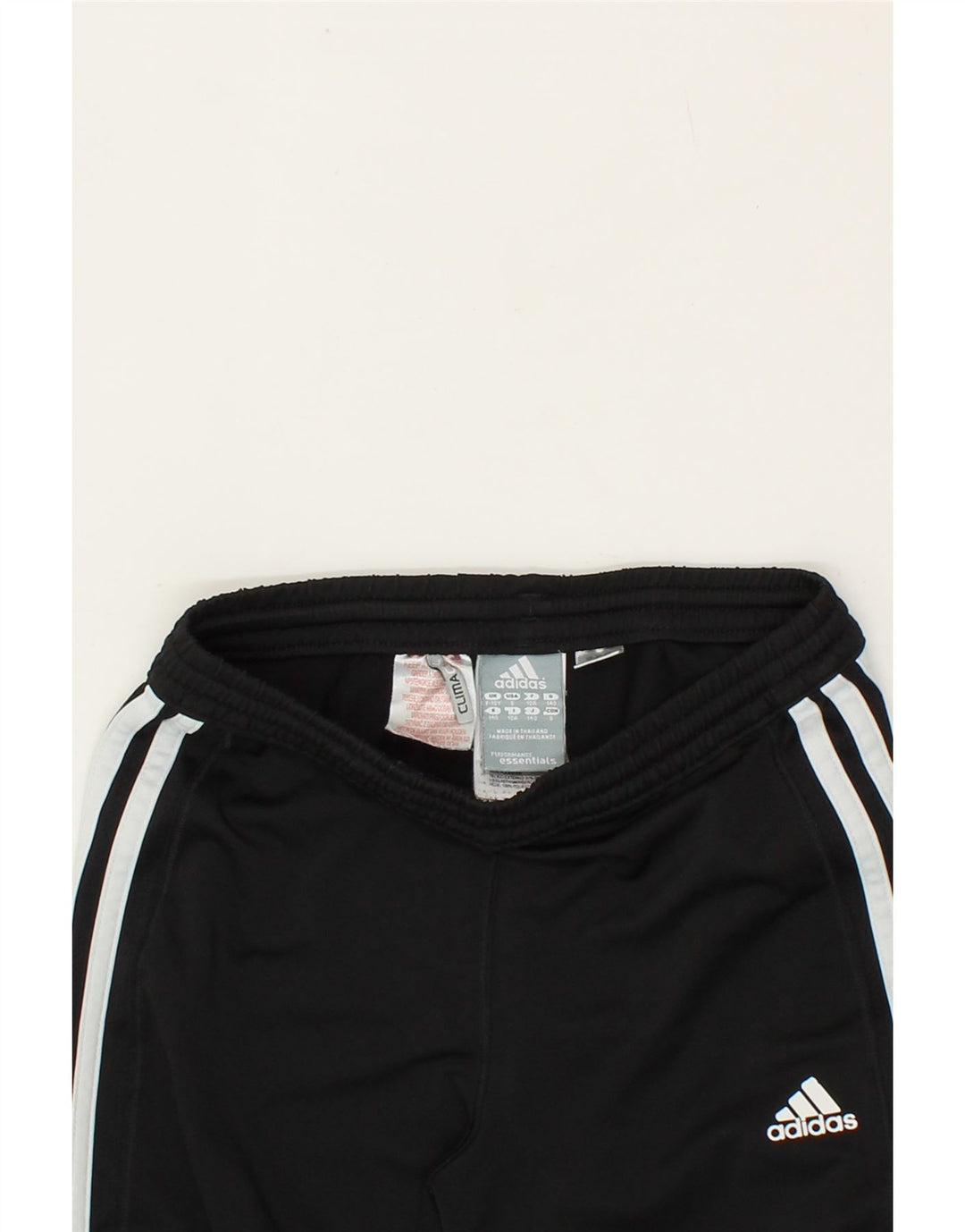 ADIDAS Girls Climacool Tracksuit Trousers 9-10 Years Black Polyester Vintage Adidas and Second-Hand Adidas from Messina Hembry 