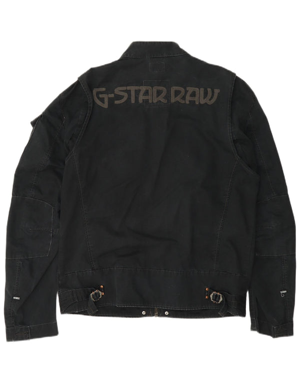 G-Star Veste utilitaire graphique pour homme UK 42 XL Bleu marine Coton