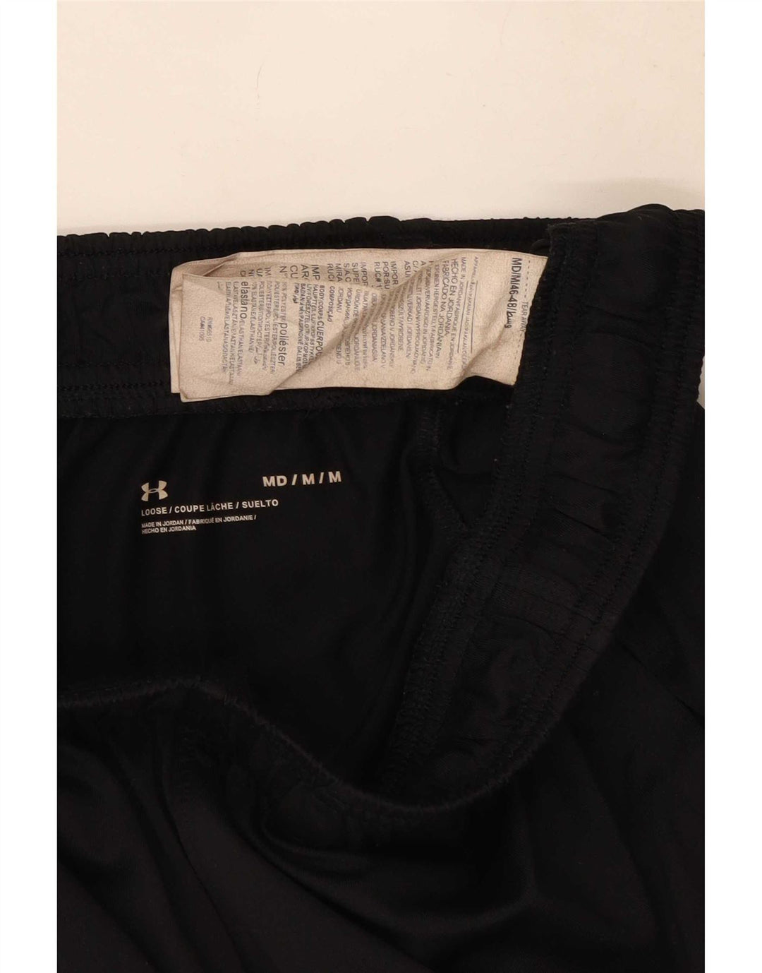 Under Armour Short de Sport Homme Noir Moyen Polyester