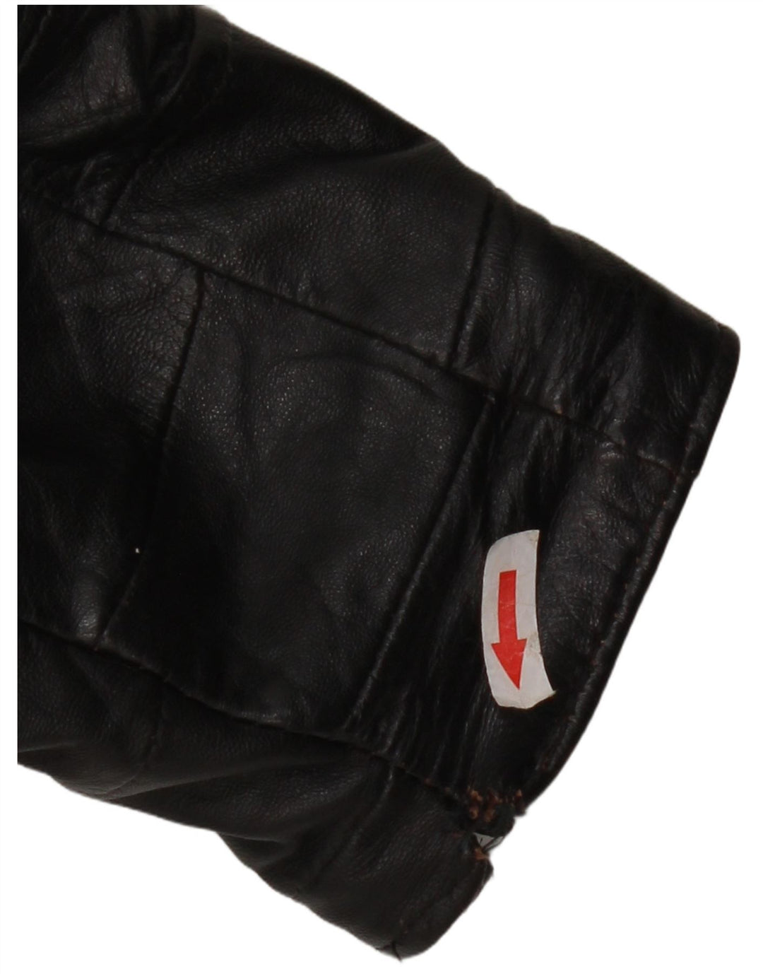Veste en cuir Bomber femme vintage UK 12 Cuir noir moyen