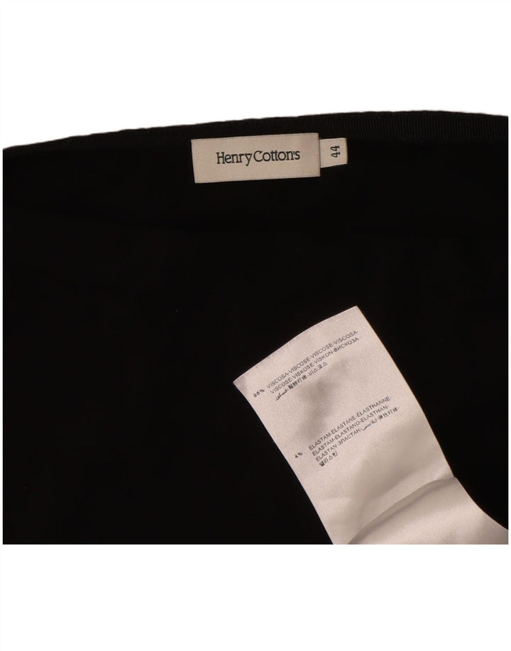 Henry Cottons T-Shirt Femme Top IT 44 Viscose Noir Moyen