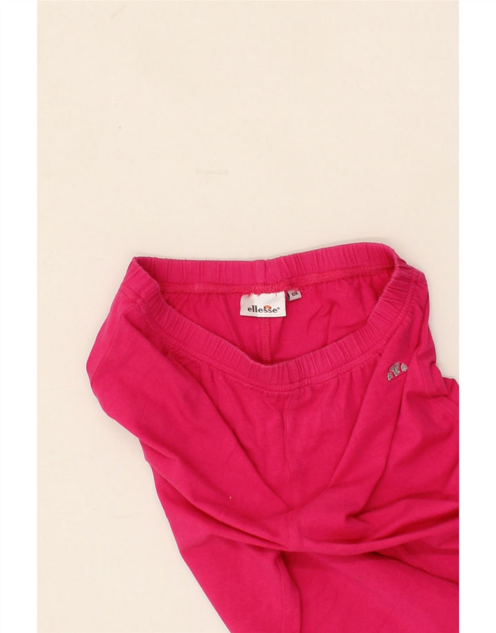 ELLESSE Girls Leggings 11-12 Years Pink Vintage Ellesse and Second-Hand Ellesse from Messina Hembry 