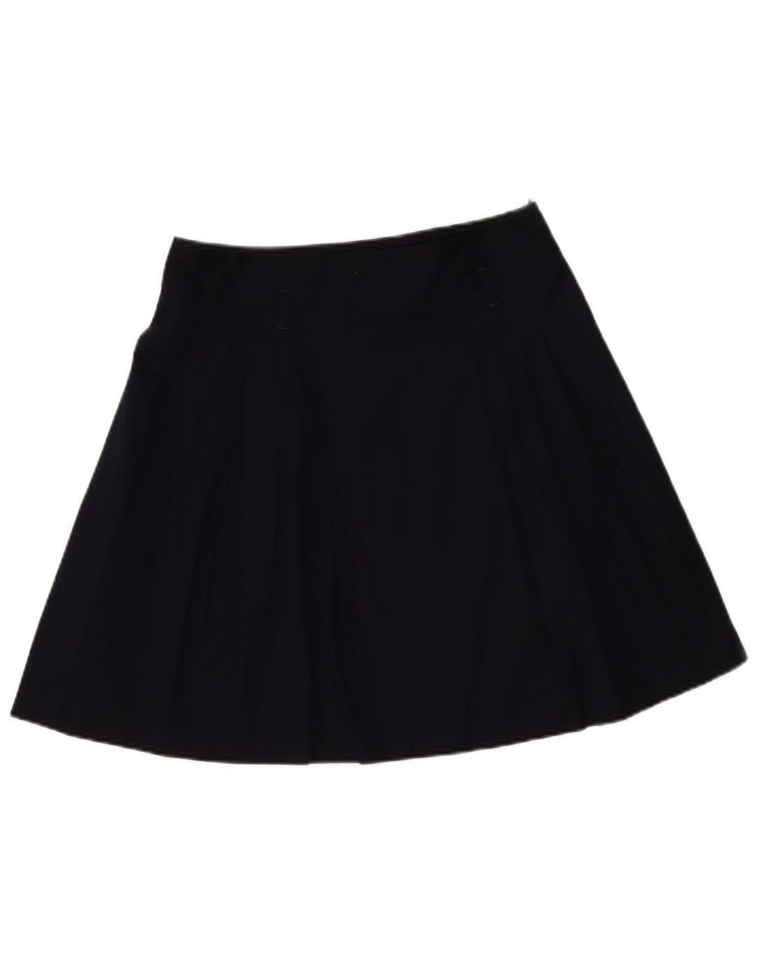 Zara Femme Jupe A-Line Large W32 Bleu Marine Coton