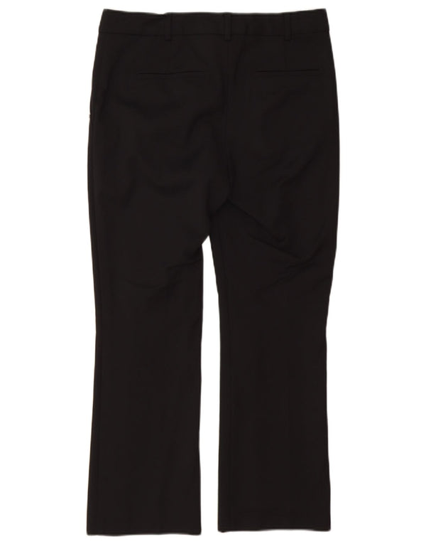 Sportmax Pantalon Chino Bootcut Femme UK 10 Small W30 L26 Coton Noir