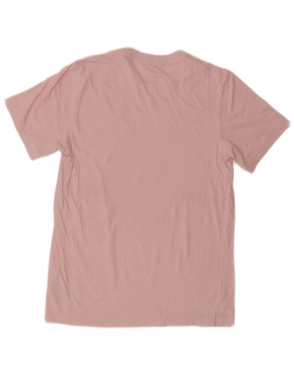 Nike Womens T-Shirt Top UK 10 Petit Rose Coton