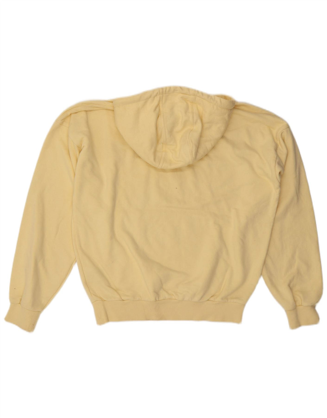 Adidas Pull à capuche surdimensionné pour femme UK 14 Coton jaune moyen