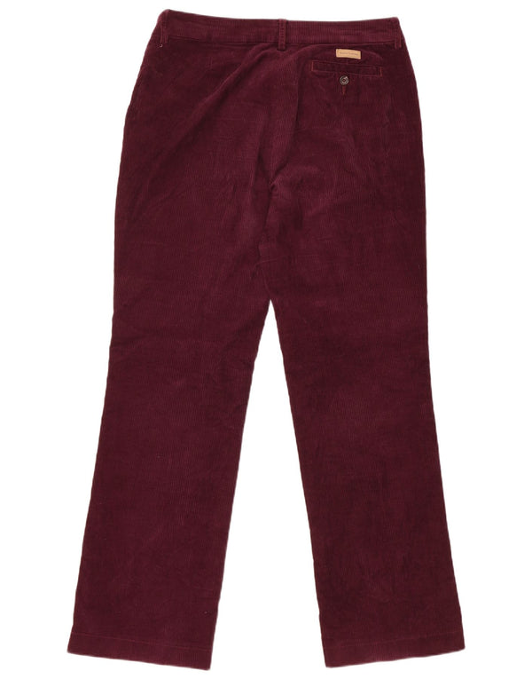 Henry Cottons Pantalon en velours côtelé pour femme IT 44 Medium W32 L30 Bordeaux