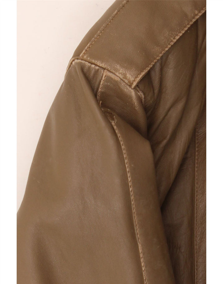 LIVERPOOL Veste en cuir militaire pour homme IT 54 2XL Cuir marron