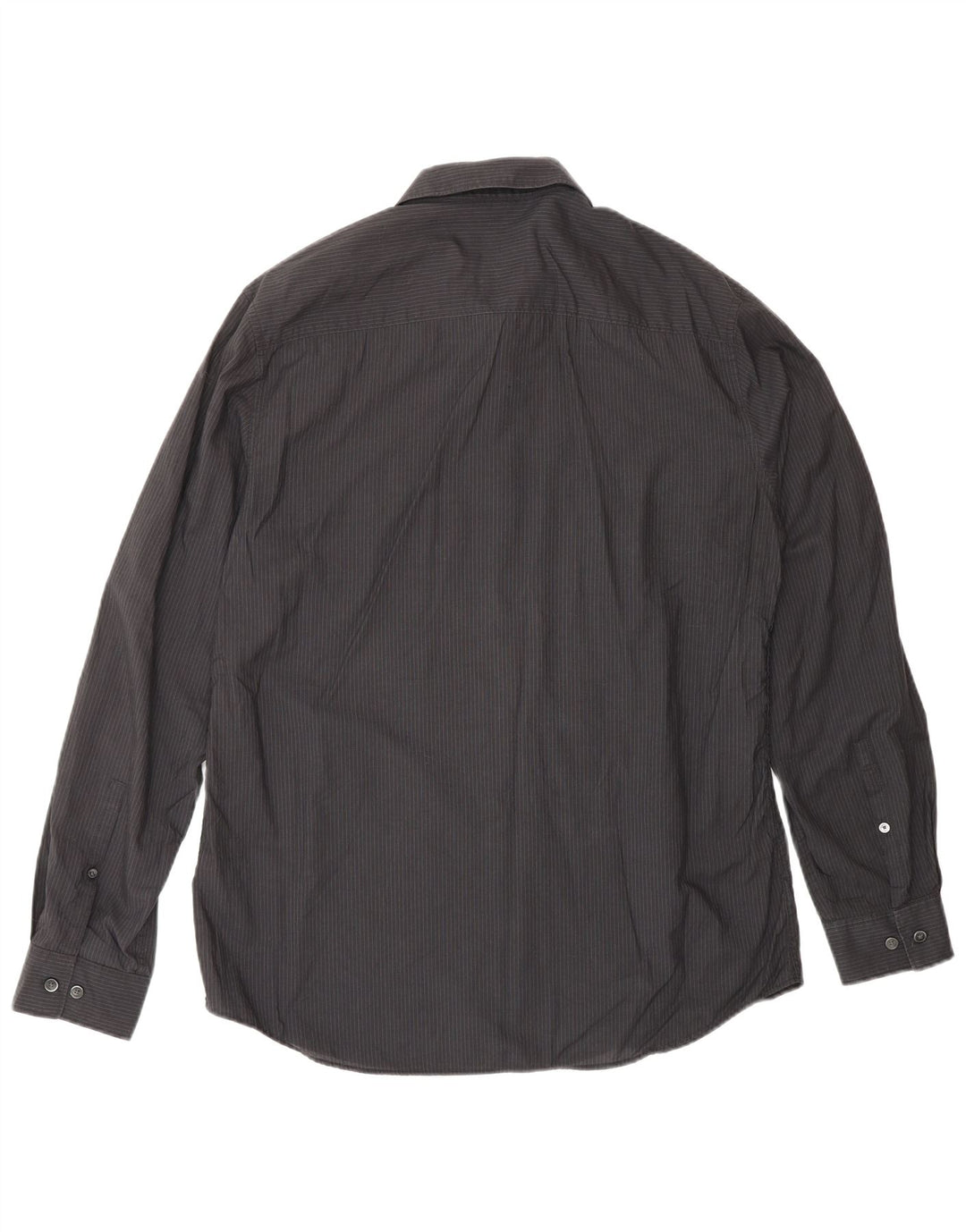 CALVIN KLEIN Chemise Homme Coton Rayé Noir Moyen