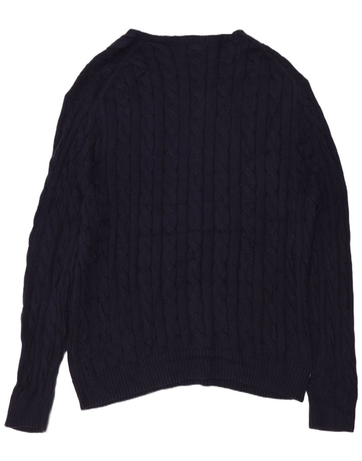 POLO RALPH LAUREN Pull col bateau pour homme 2XL en coton bleu marine