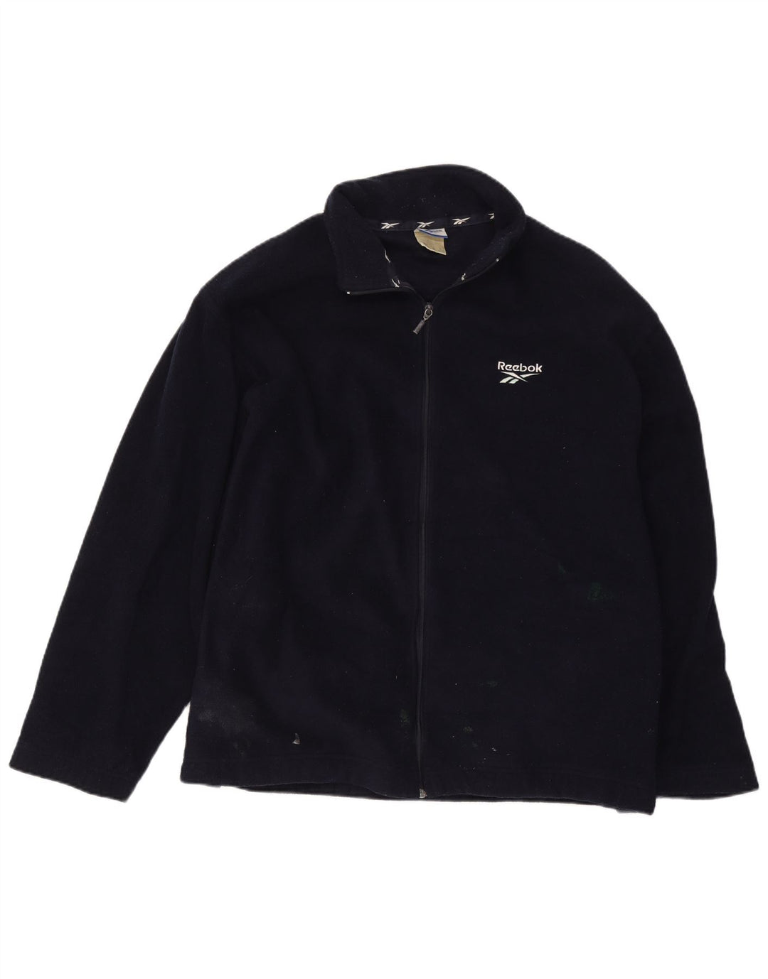 Reebok Veste polaire pour homme UK 40 Large Bleu marine Polyester