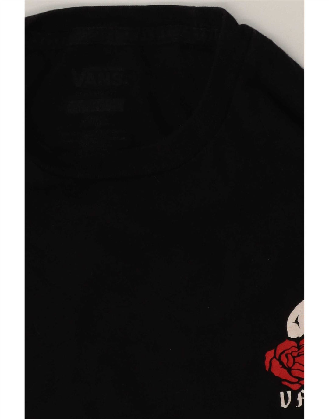 Vans T-shirt graphique pour hommes, grand, en coton noir