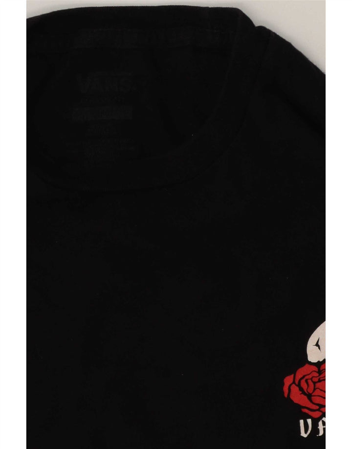 Vans T-shirt graphique pour hommes, grand, en coton noir