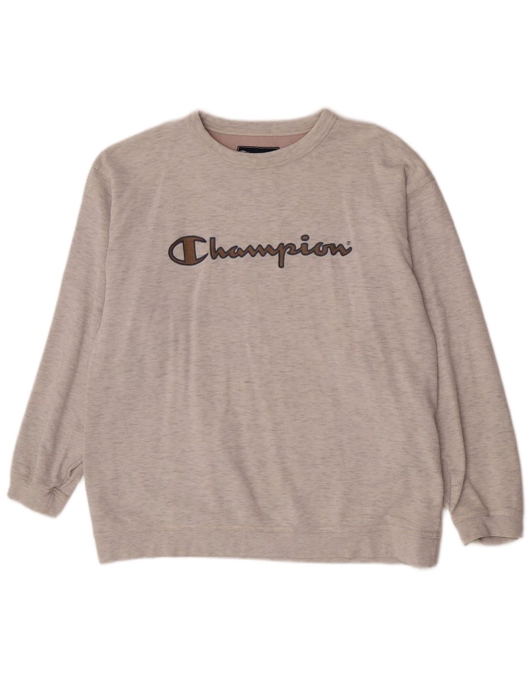 Champion Sweat-shirt graphique pour homme en coton moucheté gris grand