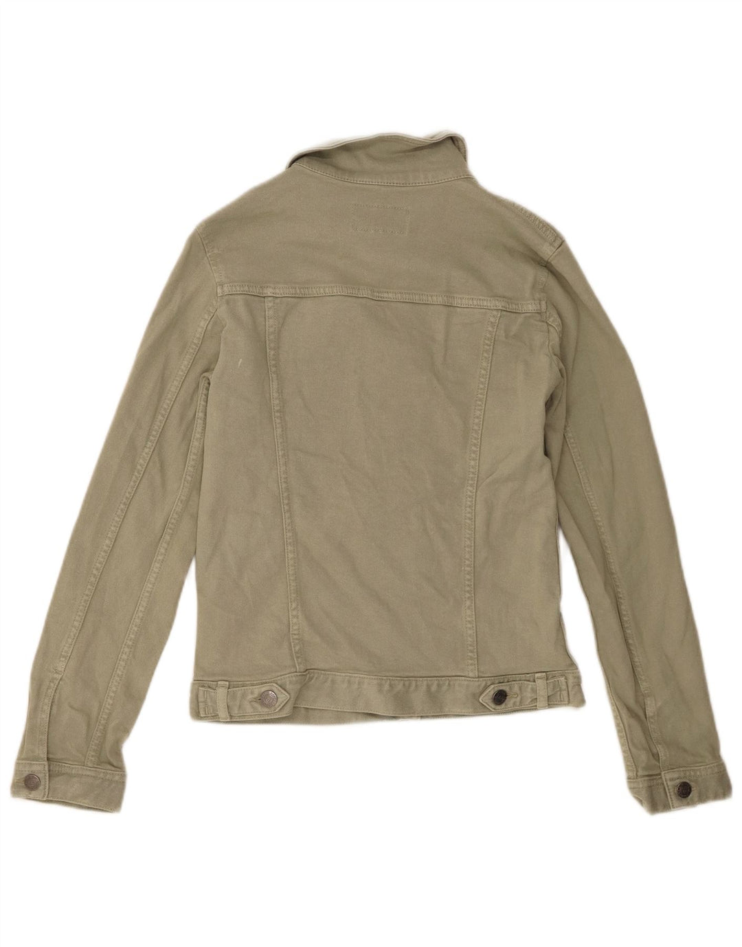 Fat Face Veste en jean pour femme UK 6 XS Kaki Coton
