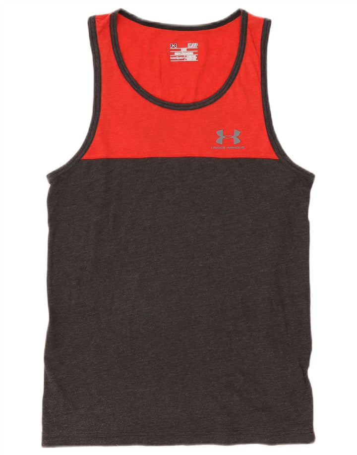 Under Armour Débardeur Heat Gear Homme Rouge Small Colorblock