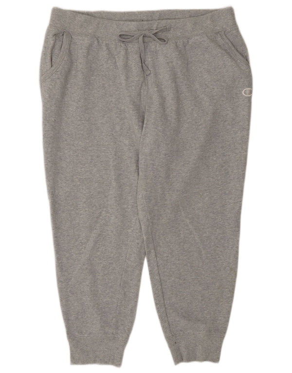 Champion Pantalon de survêtement pour femme Joggers UK 18 XL Gris Moucheté Coton