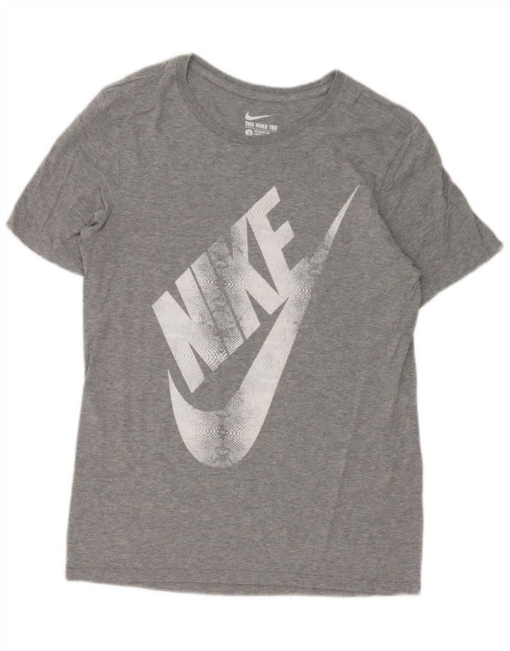 Nike T-shirt graphique coupe athlétique pour homme, petit, gris moucheté