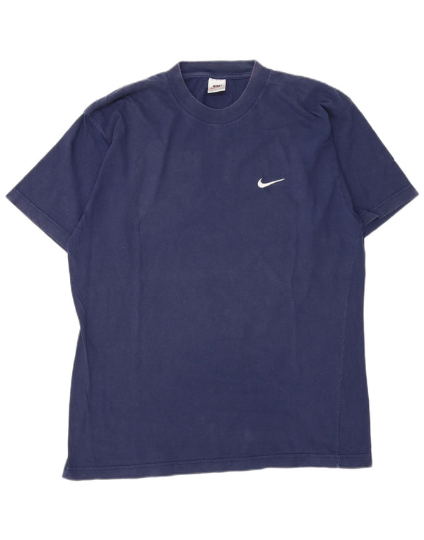 Nike T-shirt pour homme en coton bleu marine Taille L