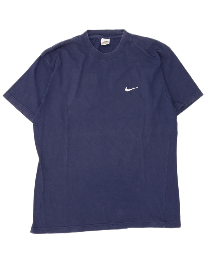 Nike T-shirt pour homme en coton bleu marine Taille L