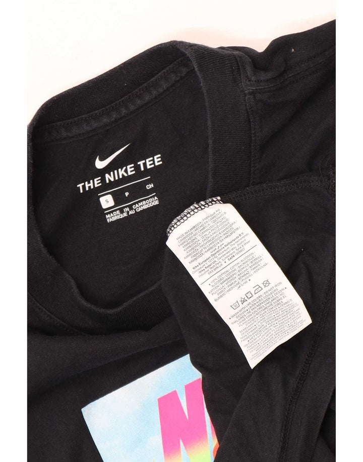 Nike T-shirt graphique pour homme en coton noir Taille S