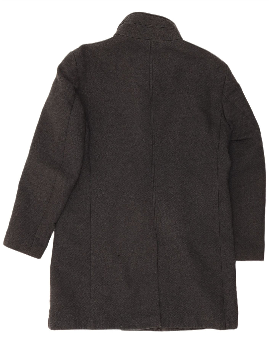 Zara Manteau Homme UK 42 XL Gris Polyester