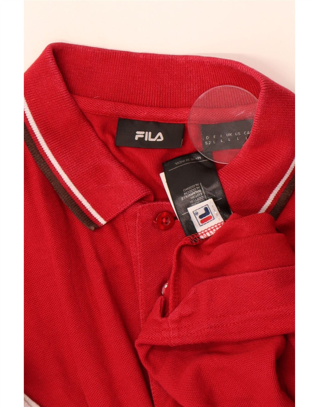 Fila Polo Homme Grand Rouge Coton