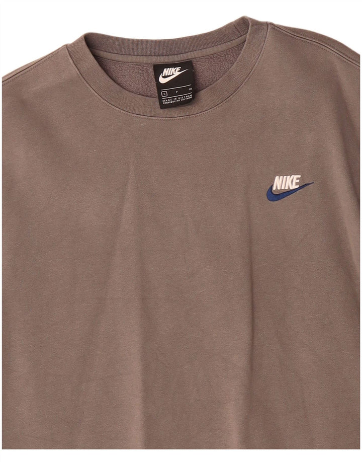 Nike Sweat-shirt pour homme en coton gris Taille S