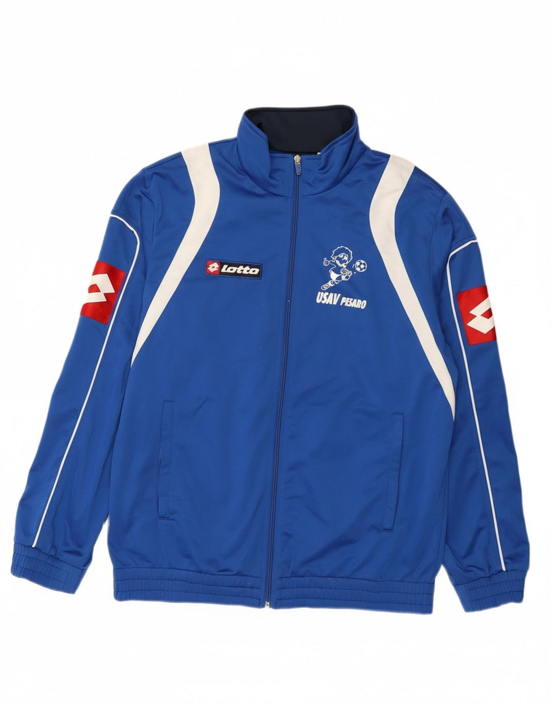 Lotto Veste de Survêtement Graphique pour Homme Grand Bleu Colorblock Polyester