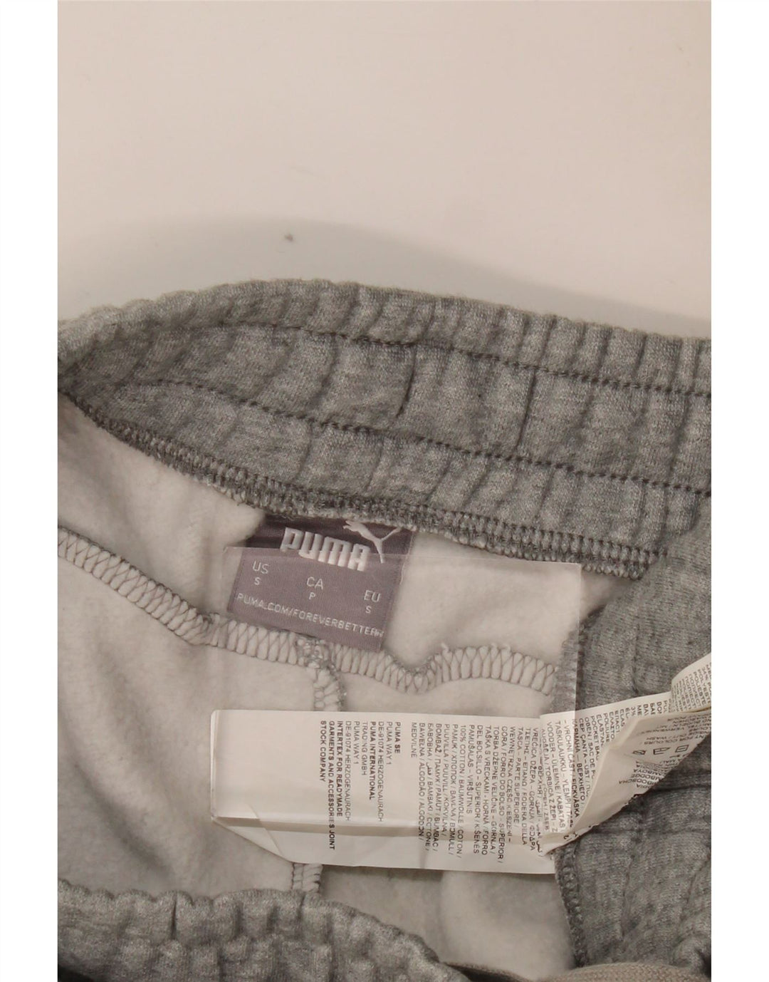 PUMA Pantalon de survêtement pour homme en coton gris Small