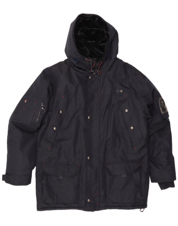 Canadian Peak Veste matelassée à capuche pour homme UK 44 XL Bleu marine Acrylique
