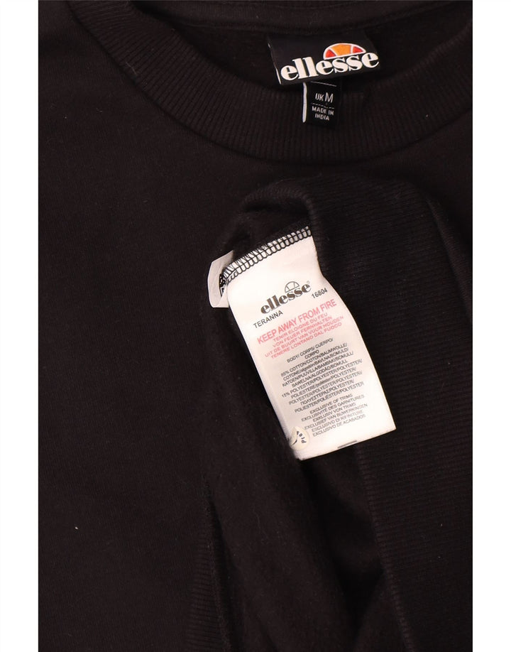 Ellesse Sweat-shirt graphique pour homme en coton noir moyen