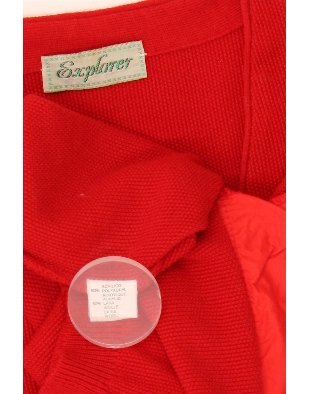 Explorer Pull Cardigan Homme IT 54 XL Rouge Acrylique