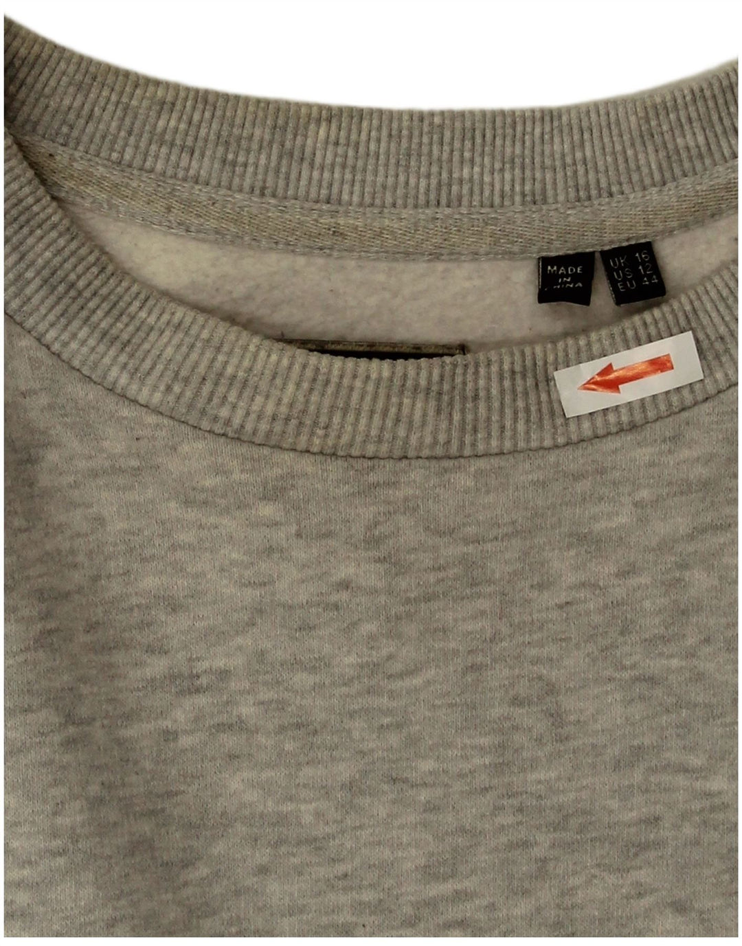 Superdry Sweat-shirt surdimensionné pour femme UK 16 Large Gris Coton