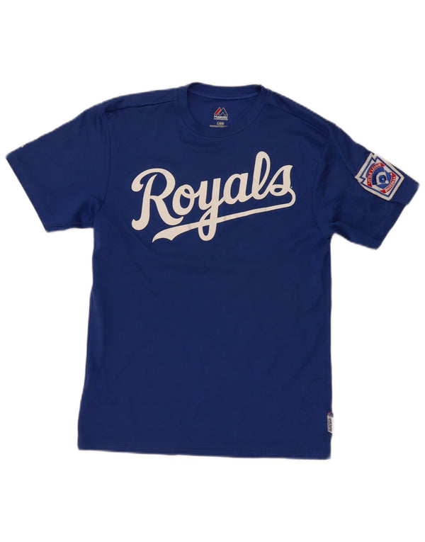 Majestic Boys Graphic T-Shirt Top 13-14 ans Grand Bleu Polyester