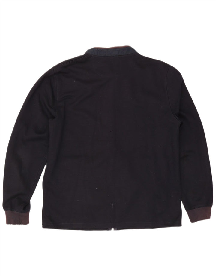 Massimo Dutti Veste de survêtement pour homme XL en coton color block bleu marine
