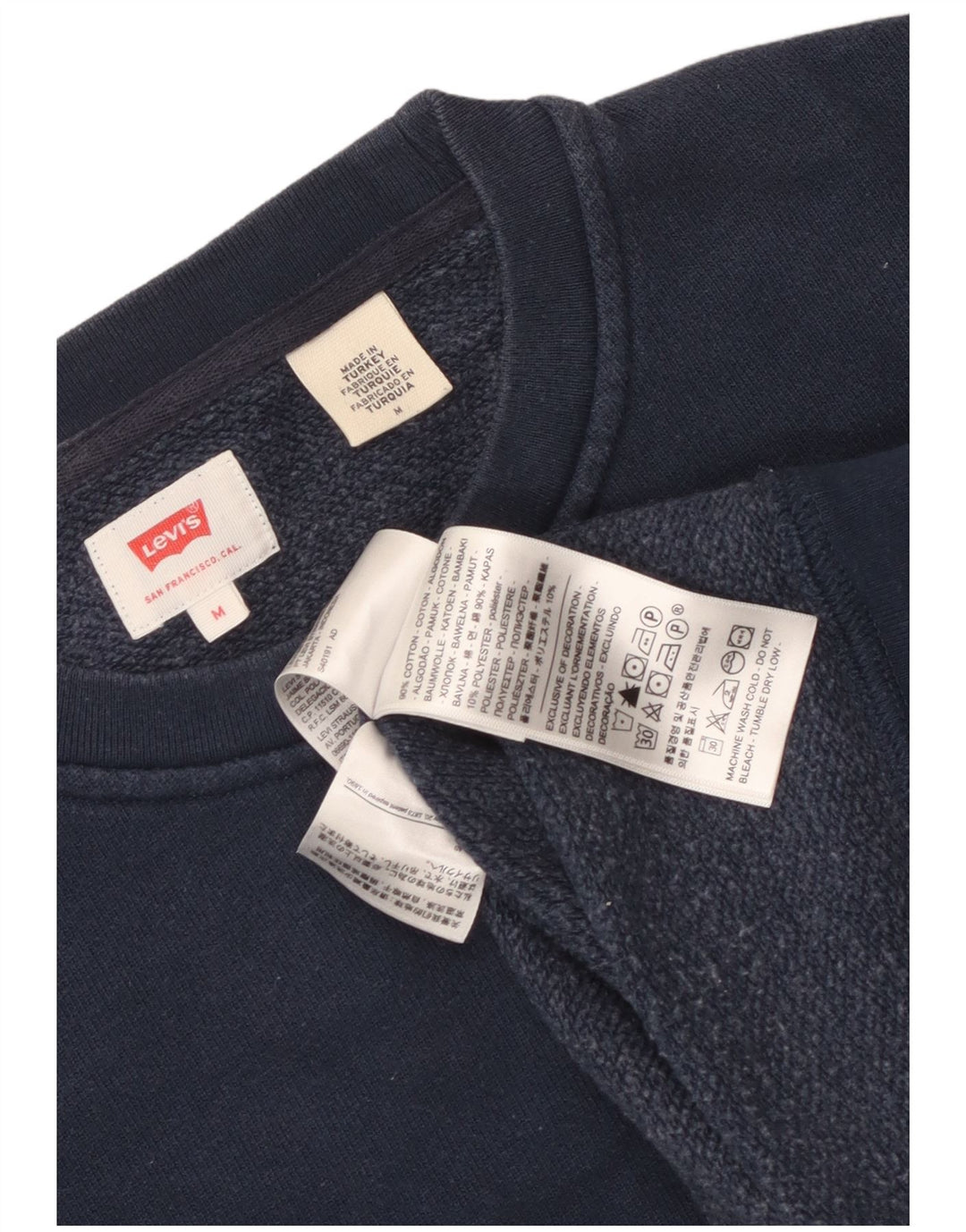 Levi's Sweatshirt Graphic Sweatshirt Jumper Homme Bleu Marine Moyen Coton