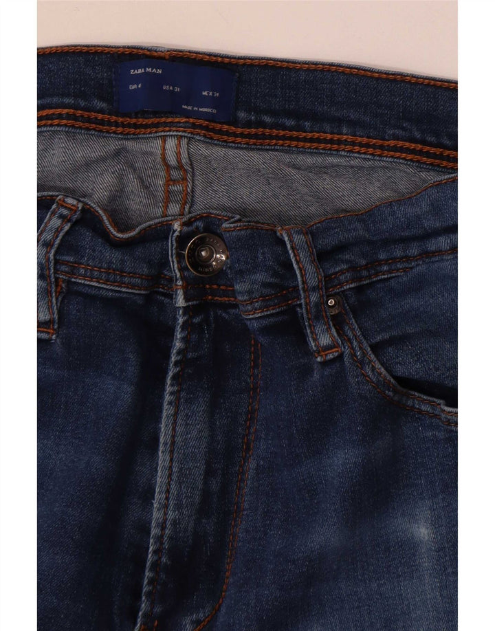 Zara Jean Slim Homme EU 40 Moyen W31 L32 Bleu