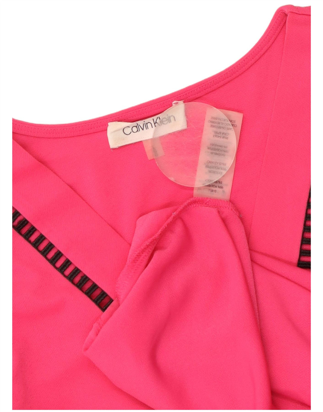 CALVIN KLEIN Débardeur Femme UK 16 Large Rose Polyester