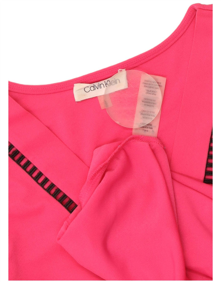 CALVIN KLEIN Débardeur Femme UK 16 Large Rose Polyester