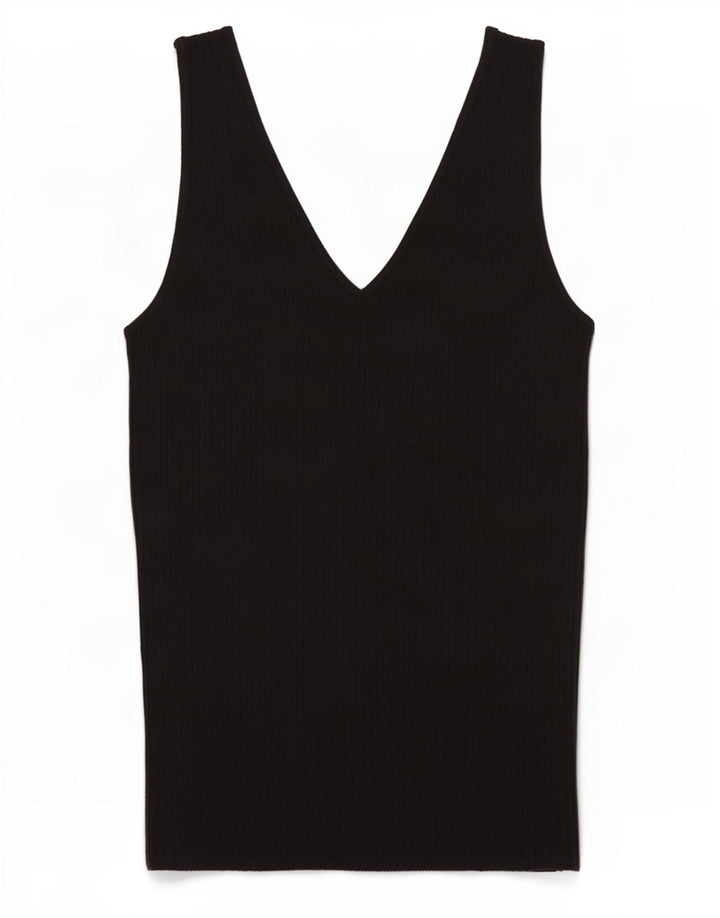 Marks & Spencer Débardeur Femme UK 8 Small Noir Viscose
