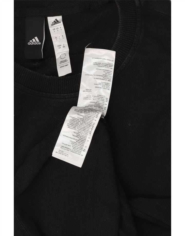 ADIDAS T-Shirt Homme Haut Large Noir Coton