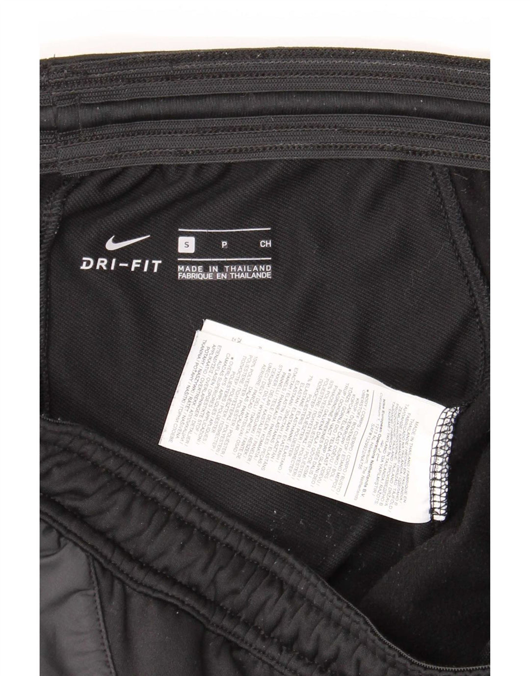 Nike Pantalon de survêtement Dri Fit pour homme Taille S en polyester color block noir