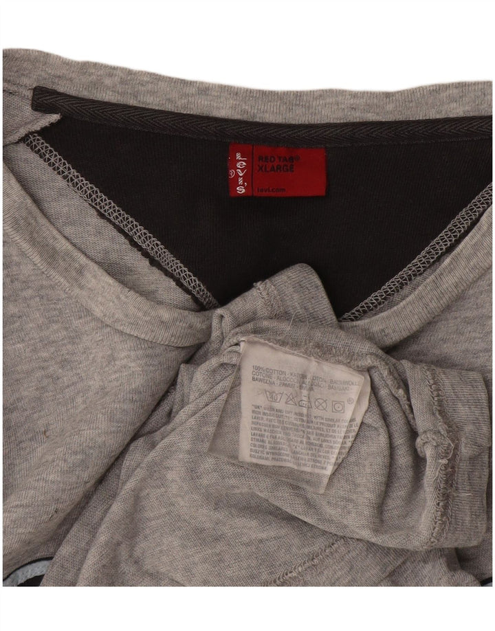 Levi's Top Graphique Manches Longues XL Homme Gris Coton