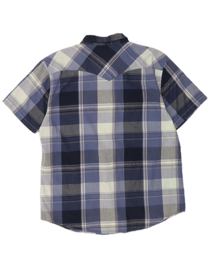 Levi's Chemise à Manches Courtes Homme XL Bleu Carreaux Coton
