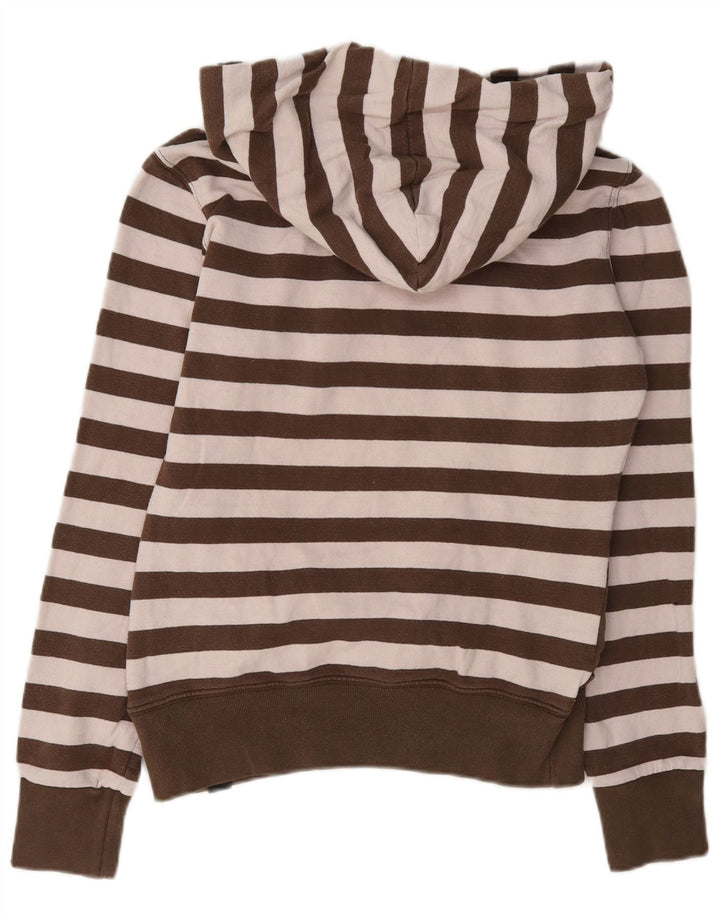 Converse Sweat-shirt graphique pour femme UK 12 en coton rayé marron moyen