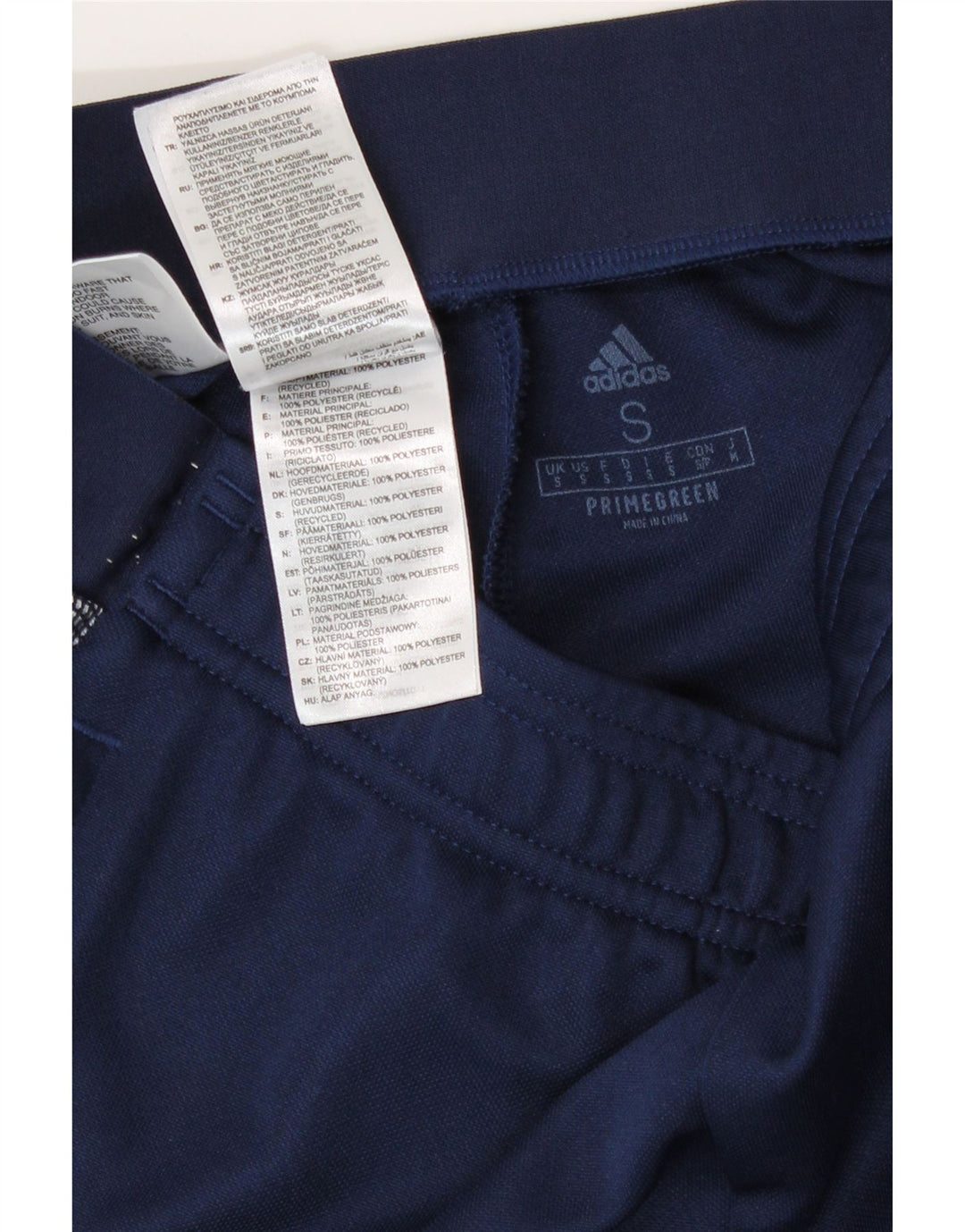 Adidas Pantalon de survêtement Aeroready pour femme UK 8 Small Bleu marine Polyester