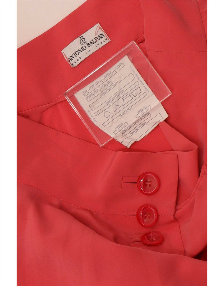Antonio Baldan Jupe évasée Femme IT 42 Medium W26 Rose Polyester
